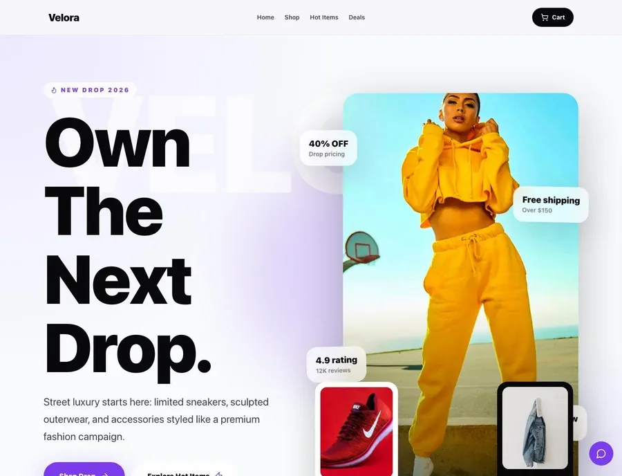 E-Commerce website preview