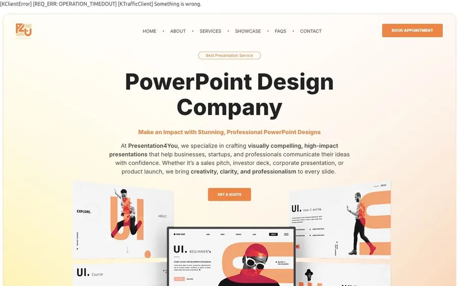 Presentation4You website preview